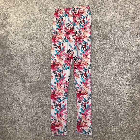 WinWin Pink & Blue Tropical Leggings size S-L - Picture 8 of 10